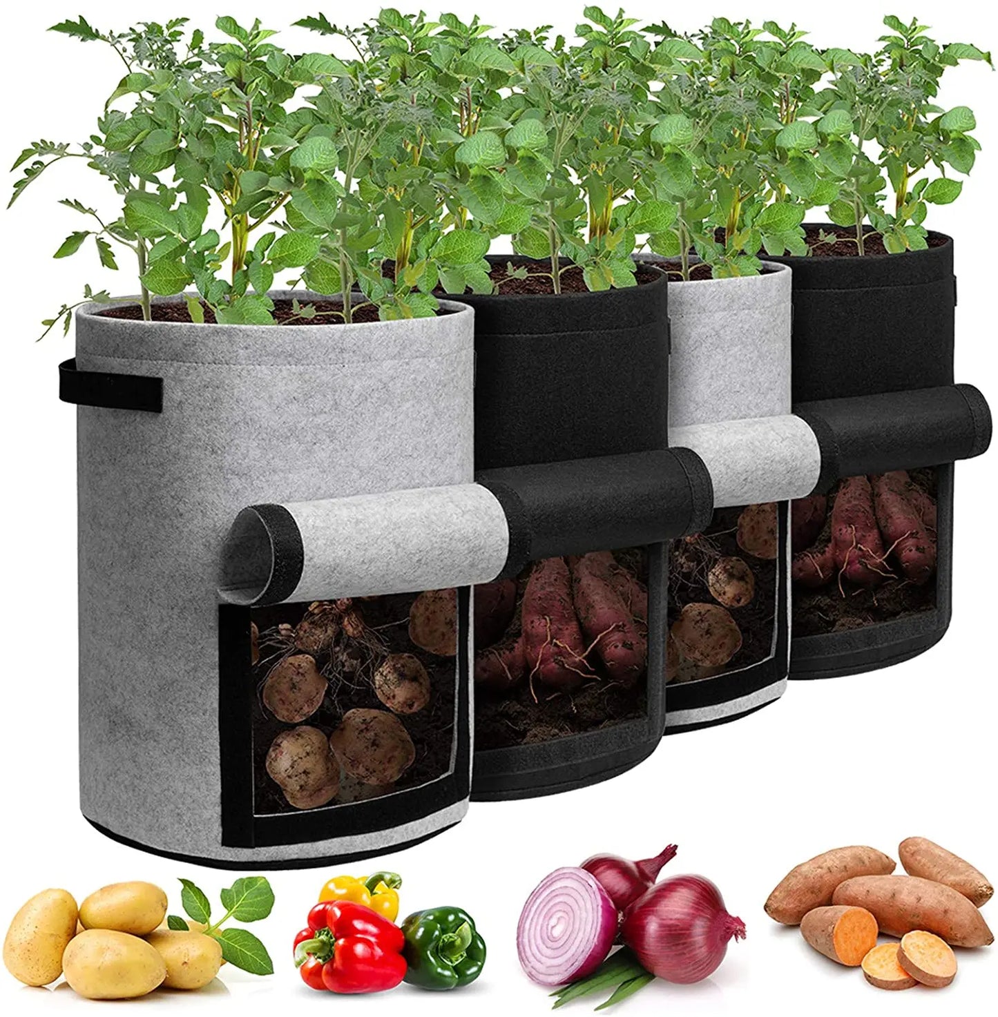 TaterTote™ Felt Potato Grow Bags