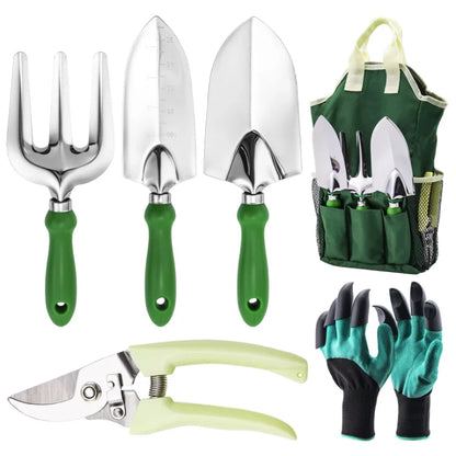 Gardening Tool Set W/ Gloves & Tote